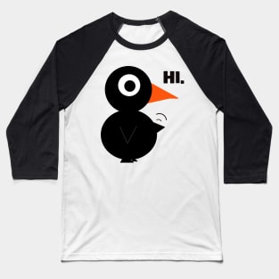 Black Bird- Greetings Baseball T-Shirt